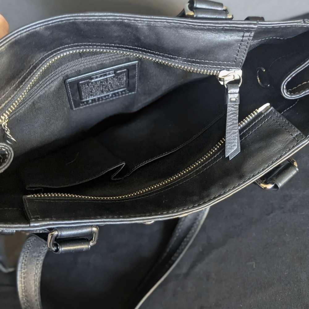 Coach  Black Leather Shoulder Bag Horsebit Vintage Authentic - Picture 4 of 13